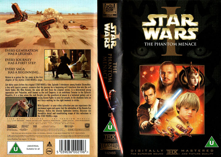 Jaquette VHS Star Wars: Episode I - The Phantom Menace Cover