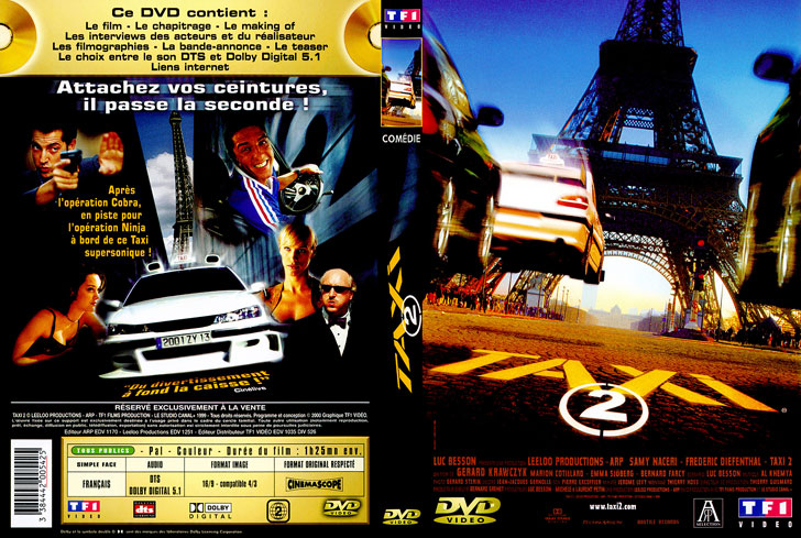 Jaquette DVD Taxi 2 Cover