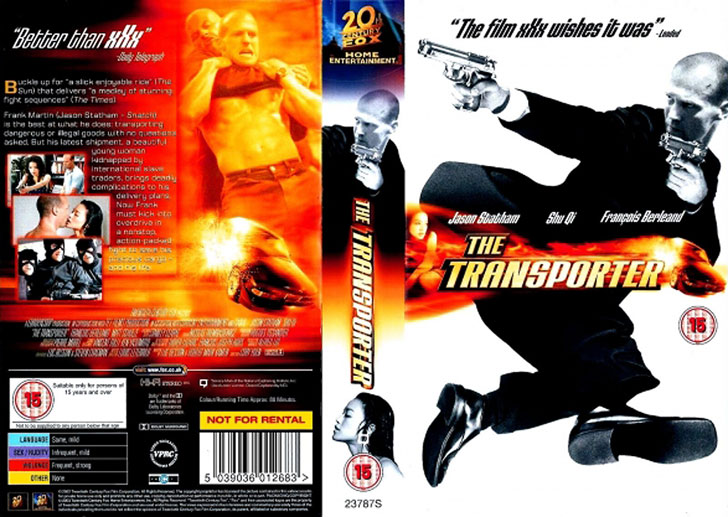 Jaquette VHS The Transporter Cover