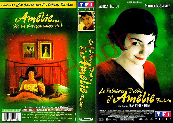 Jaquette VHS Le Fabuleux Destin d'Amélie Poulain Cover