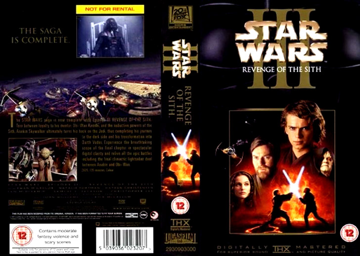 Jaquette VHS Star Wars: Episode III - Revenge of the Sith Cover