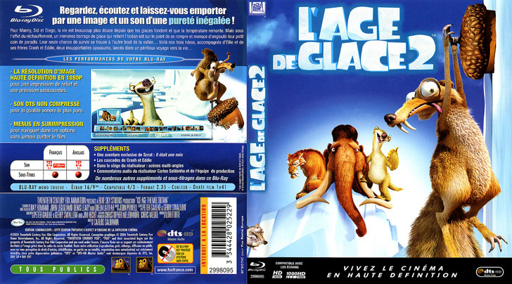 Jaquette Blu-ray L'Âge de glace 2 Cover