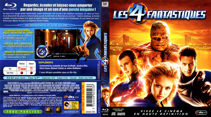 Jaquette Blu-ray Les 4 Fantastiques Cover