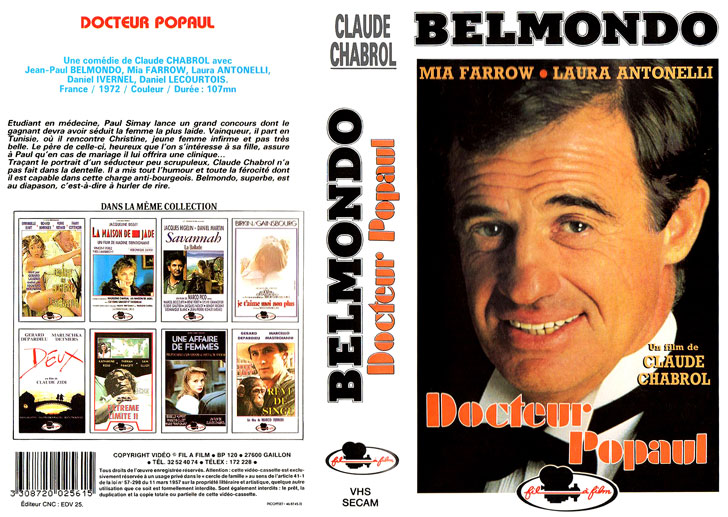Jaquette VHS Docteur Popaul Cover