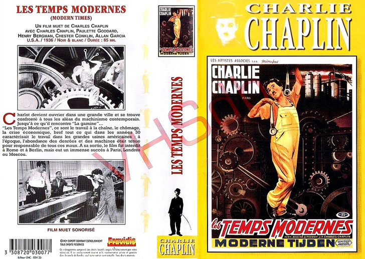 Jaquette VHS Les Temps modernes Cover