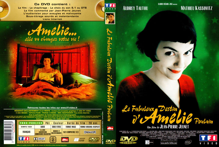 Jaquette DVD Le Fabuleux Destin d'Amélie Poulain Cover