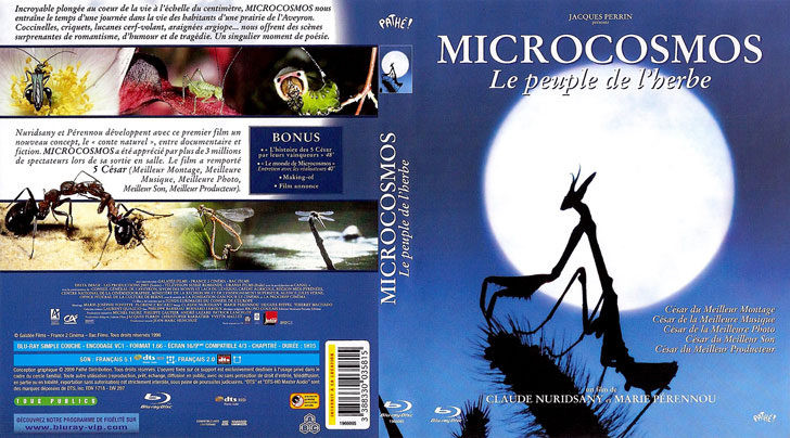 Jaquette Blu-ray Microcosmos : Le Peuple de l'herbe Cover