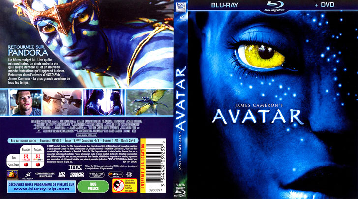Jaquette Blu-ray Avatar Cover