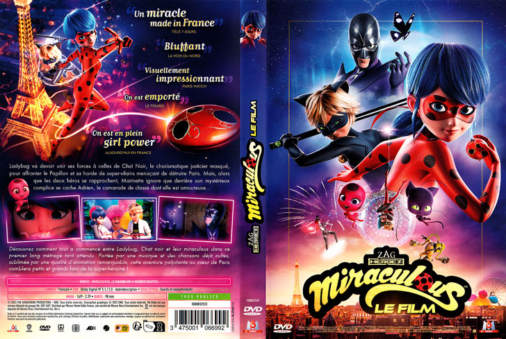 Jaquette DVD Miraculous : Le Film Cover
