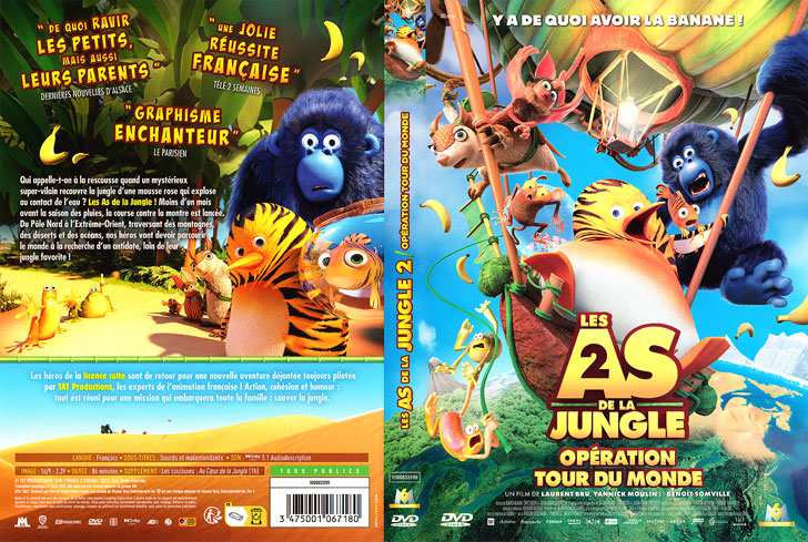 Jaquette DVD Les As de la jungle 2 : Opération tour du monde Cover