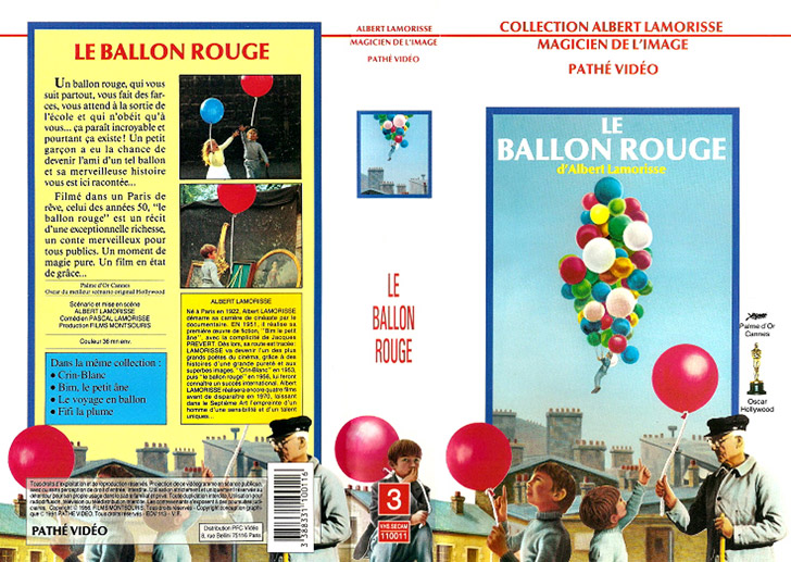 Jaquette VHS Le Ballon rouge Cover