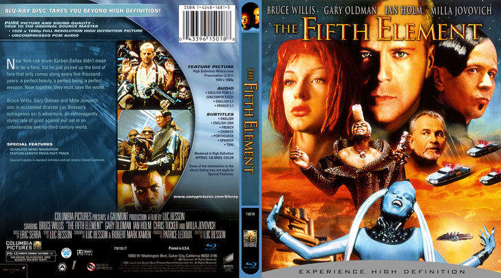 Jaquette Blu-ray The Fifth Element Cover