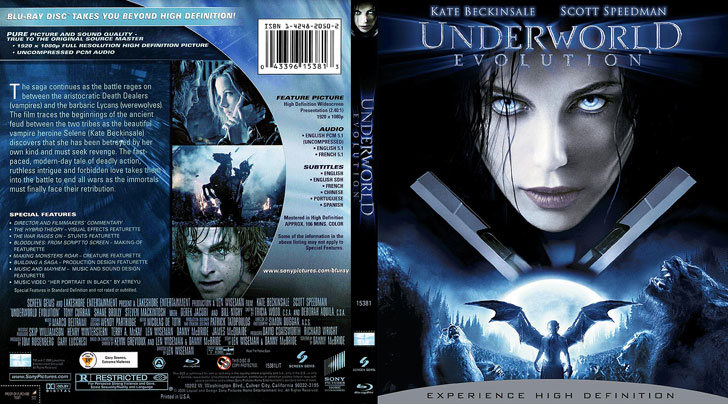 Jaquette Blu-ray Underworld: Evolution Cover