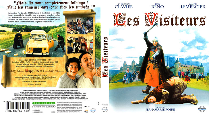 Jaquette Blu-ray Les Visiteurs Cover