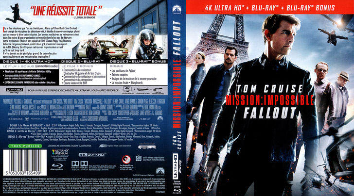 Jaquette 4K Ultra HD Mission: Impossible - Fallout Cover