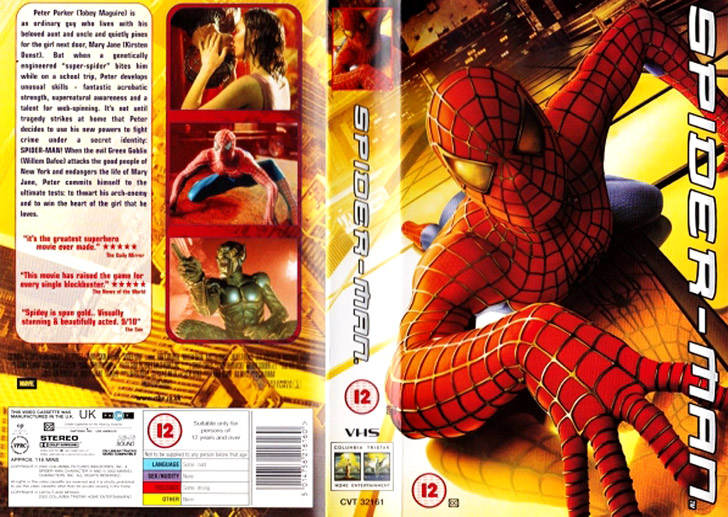 Jaquette VHS Spider-Man Cover
