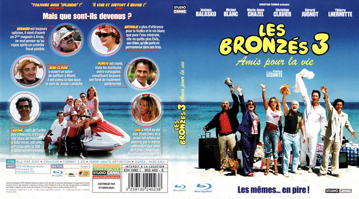 Jaquette Blu-ray Les Bronzés 3 : Amis pour la vie Cover