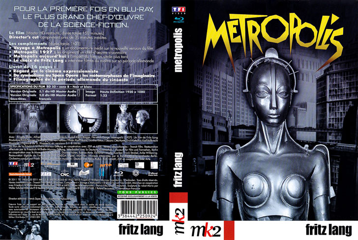 Jaquette Blu-ray Metropolis Cover