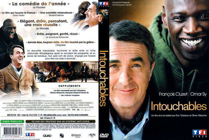 Jaquette DVD Intouchables Cover