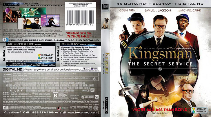 Jaquette 4K Ultra HD Kingsman: The Secret Service Cover