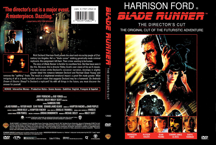 Jaquette DVD Blade Runner Cover