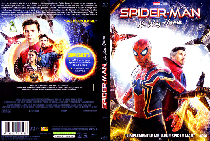 Jaquette DVD Spider-Man: No Way Home Cover