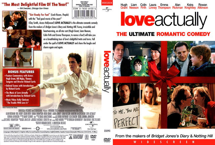 Jaquette DVD Love Actually Cover