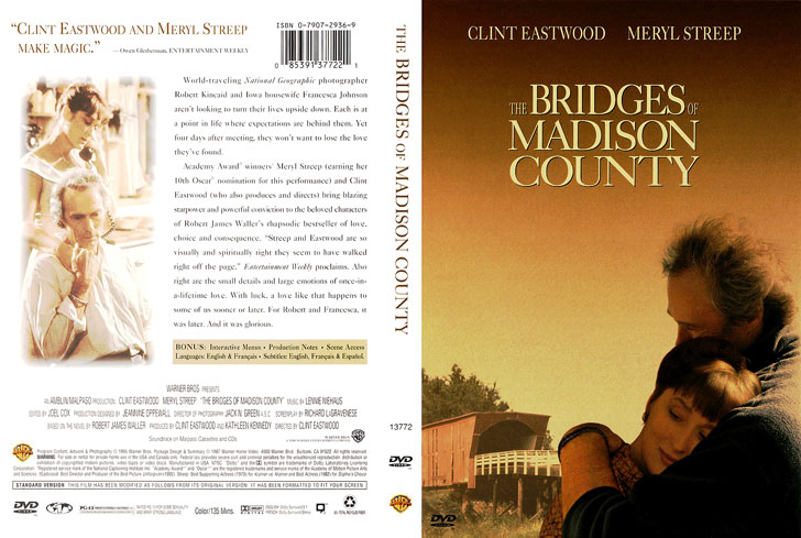 Jaquette DVD The Bridges of Madison County Cover