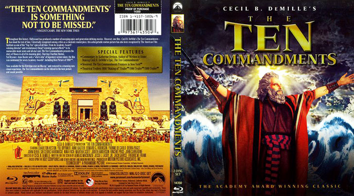 Jaquette Blu-ray The Ten Commandments Cover