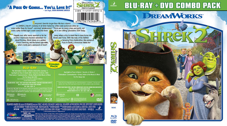 Jaquette Blu-ray Shrek 2 Cover