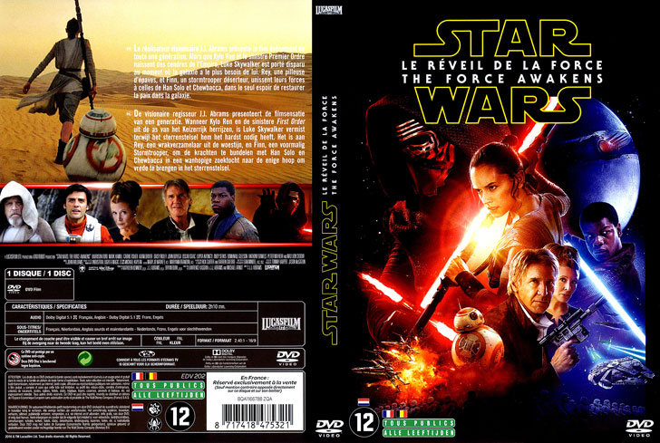 Jaquette DVD Star Wars : Le Réveil de la Force Cover