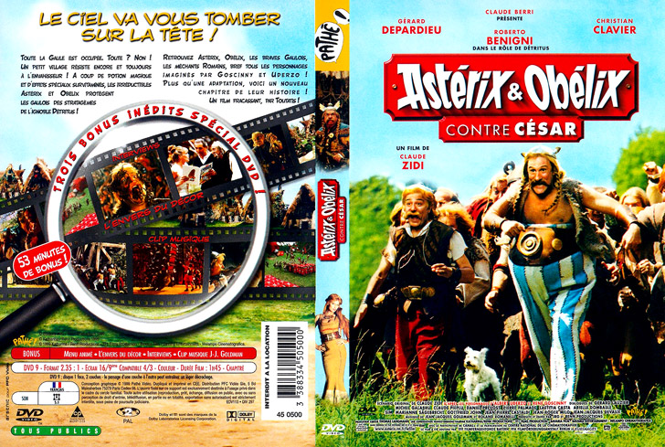 Jaquette DVD Astérix & Obélix contre César Cover