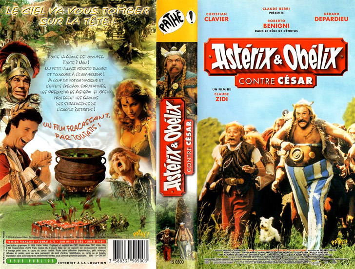 Jaquette VHS Astérix & Obélix contre César Cover