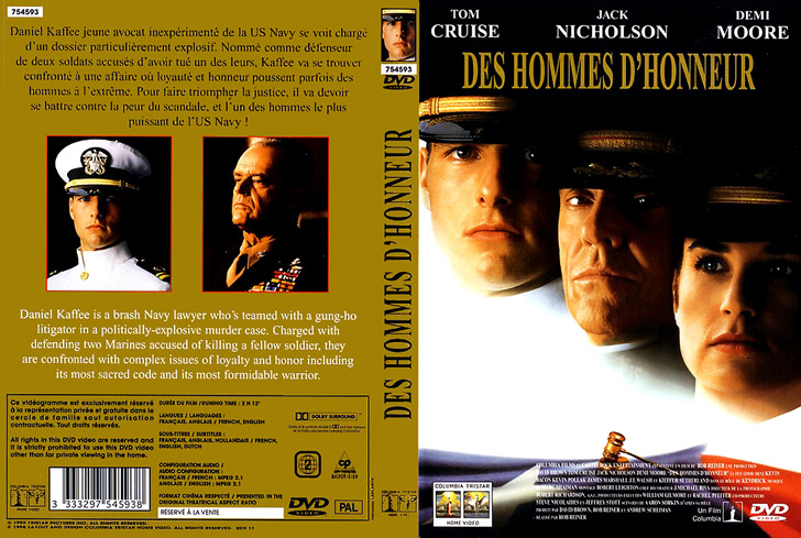 Jaquette DVD Des hommes d'honneur Cover