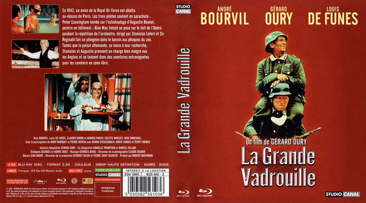 Jaquette Blu-ray La Grande Vadrouille Cover