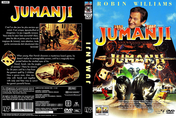 Jaquette DVD Jumanji Cover
