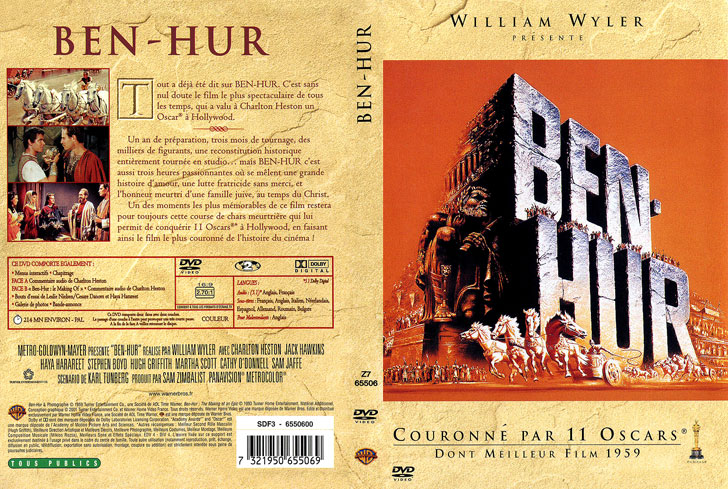 Jaquette DVD Ben-Hur Cover