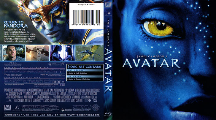Jaquette Blu-ray Avatar Cover