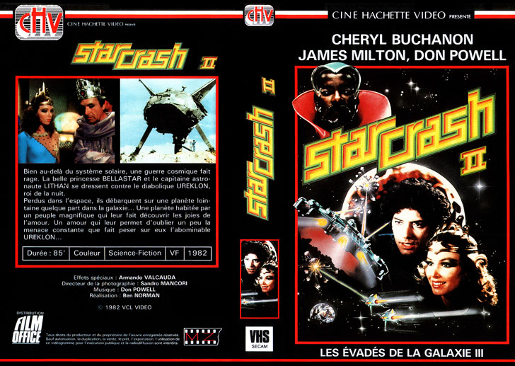 Jaquette VHS StarCrash II : Les Évadés de la galaxie III Cover