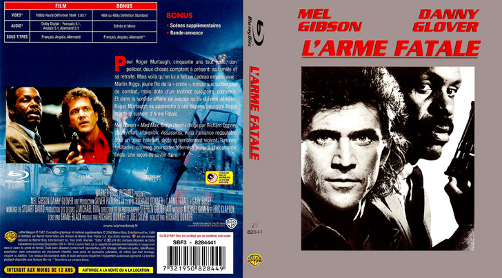 Jaquette Blu-ray L'Arme fatale Cover