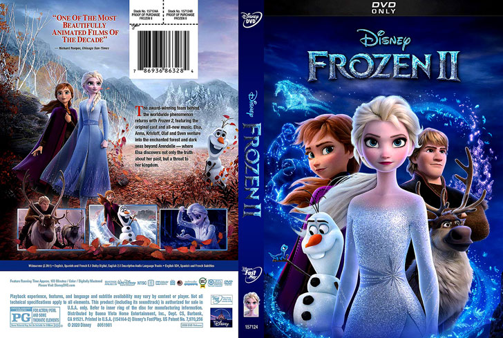 Jaquette DVD Frozen II Cover