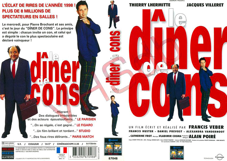 Jaquette VHS Le Dîner de cons Cover
