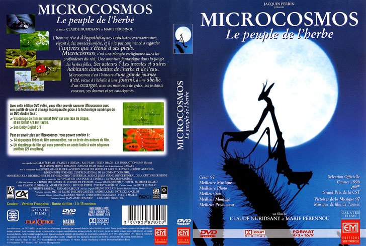 Jaquette DVD Microcosmos : Le Peuple de l'herbe Cover