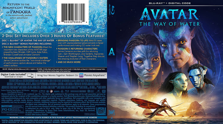 Jaquette Blu-ray Avatar : The Way of Water Cover