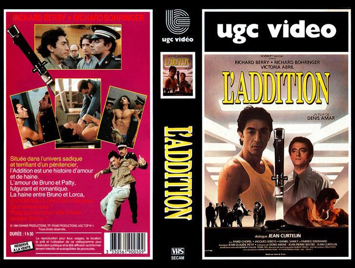 Jaquette VHS L'Addition Cover