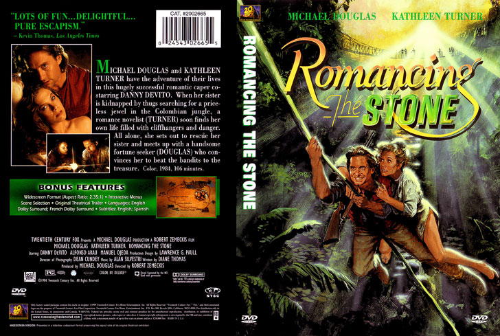 Jaquette DVD Romancing the Stone Cover