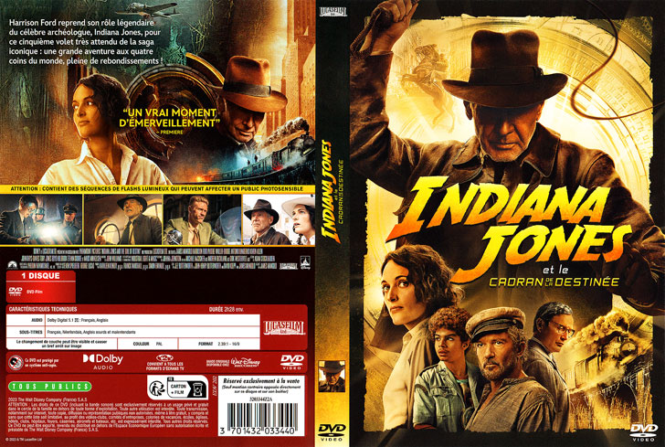 Jaquette DVD Indiana Jones et le Cadran de la destinée Cover