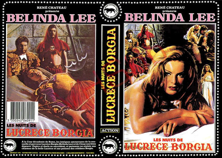 Jaquette VHS Les Nuits de Lucrèce Borgia Cover