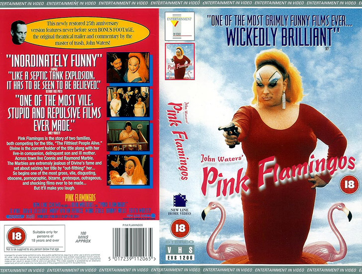 Jaquette VHS Pink Flamingos Cover