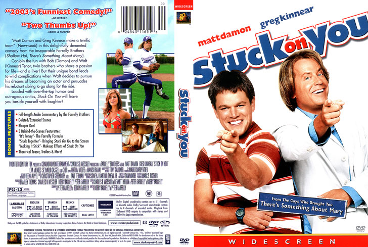 Jaquette DVD Stuck on You Cover